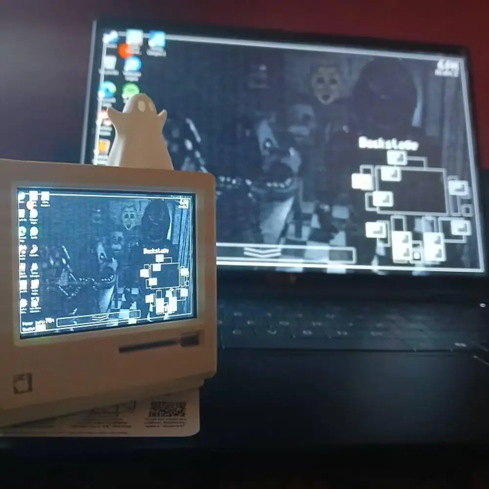 Andrea styled the clock next to matching accessories.